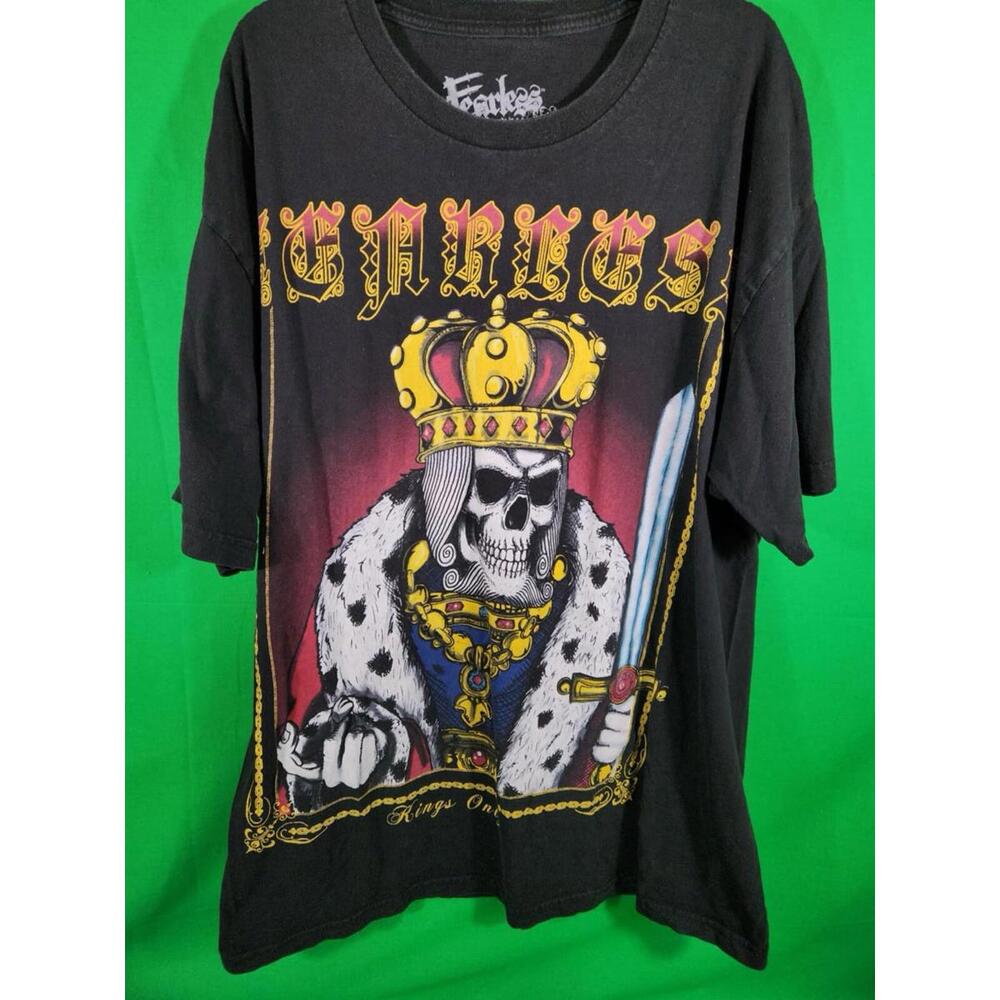 Fearless Crowned Skull Graphic Tee - Kings Only